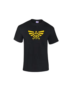 Crest of Hyrule KIDS and Adult Zelda-Inspired T-Shirt | Gamer Link Gaming TShirt - Picture 1 of 13