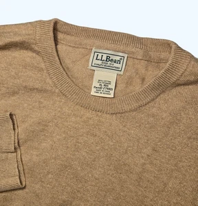LL Bean Sweater Men's XL Reg Cotton Cashmere Soft Lightweight Pullover 274601 - Picture 1 of 6