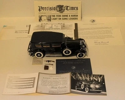 FRANKLIN MINT B11XE83 1930 V-16 452 CADILLAC IMPERIAL SEDAN, AL CAPONE 1:24 NICE - Image 1 of 4