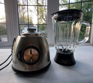Frullatore grande argento Marco Pierre - Russell Hobbs - brocca vetro 6 tazze 1,5 L - ottime condizioni - Foto 1 di 3