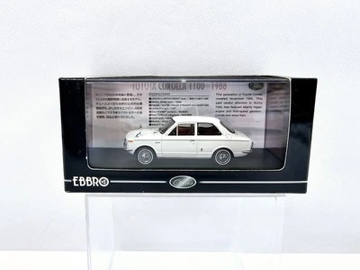 Ebbro Toyota Corolla 1100 1966 Blanco Escala 1/43 Diecast Nuevo Vendedor de EE. UU.  Foto 1 de 4