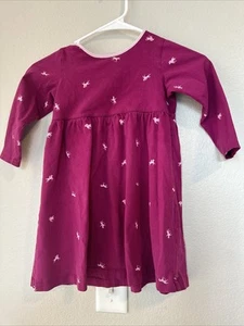 Girls SZ 4T Equestrian Dress Horses Rodeo Purple Lilac Fall Dress Horse Dress - Picture 1 of 7