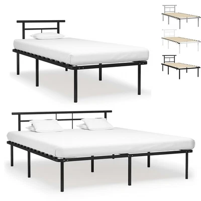 Bettgestell Metall Bett Schlafzimmer Bettrahmen 90x200 100x200 120x200 180x200 - Bild 1 von 4