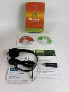 NEW Dragon Nuance Naturally Speaking Home Version 11 Complete with Microphone - Picture 1 of 5