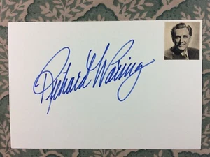 Richard Waring - Mr. Skeffington - Brothers in Law - Macbeth - Autographed 1965 - Picture 1 of 2