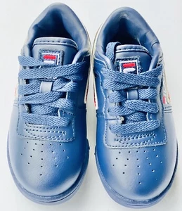 Fila Original Fitness 7VF80105-460 Navy/Red/White Leather Toddler Shoes Size 9 - Picture 1 of 6
