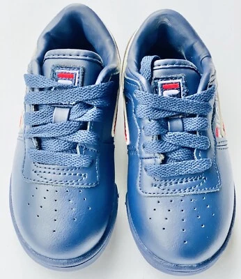 Zapatos Fila Original Fitness 7VF80105-460 Azul Marino/Rojo/Blanco Cuero Niño Talla 9 Foto 1 de 4