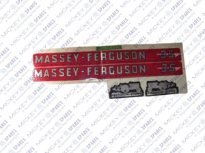 Juego de transferencia de calcomanías adhesivas para tractor Massey Ferguson 35 - Imagen 1 de 2
