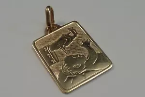 18 Karat Gelbgold "Taufe" Anhänger - Bild 1 von 3