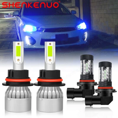 For 1999-2003 Ford F-150 8000K Blue LED Headlight + Fog Light Bulbs Combo 4PCS - Image 1 of 4