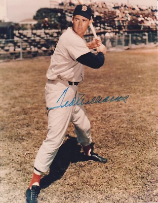 Ted Williams Signed 8x10 Photo Red Sox PSA/DNA B97627 Full Letter HOF - Image 1 of 3