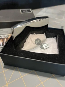 Philippi Design Salt & Pepper Shakers CLUB Silver Chrome Mid Century Modern Cool - Picture 1 of 8