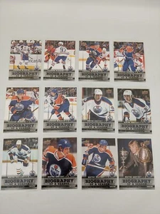 2015-16 Upper Deck Biography of a Season Series 2 Hockey Set McDavid & Gretzky - Picture 1 of 5