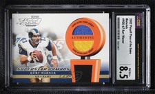 2002 Playoff Piece of the Game Materials Superstar Combos Kurt Warner CSG 8.5