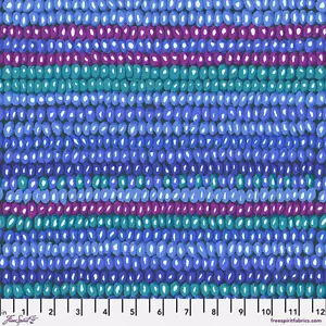 Kaffe Fassett BEAD STRIPE JUNGLE COBALT GP50 17” X WOF original issue - Picture 1 of 1