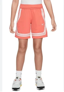 Nike Crossover Basketball Shorts Girls XL Neon Orange 7 Inch Inseam - Picture 1 of 12