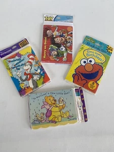 Lot of 4 Invitations Birthday Cards Dr Suess ELMO, Toy Story, Winnie The Pooh - Picture 1 of 8