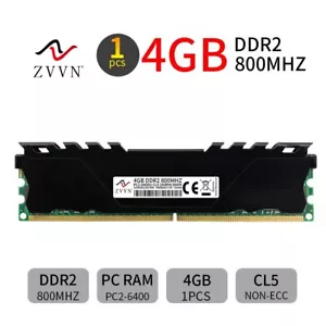 ZVVN 4GB 4G DDR2 800MHz PC2-6400U 240Pin DIMM CL5 intel Desktop PC Memory SDRAM - Picture 1 of 7