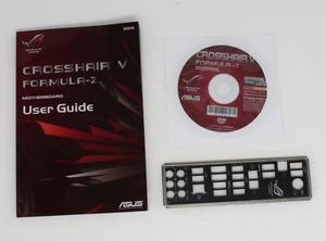 ASUS Crosshair V Formula-Z - SET Instrukcja obsługi ATX IO Shield Osłona gniazda CD (#9082) - Zdjęcie 1 z 1
