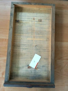 alte Druckereischublade aus Holz mit Griff Deko im vintage-shabby-Style Nr. 12 - Bild 1 von 5