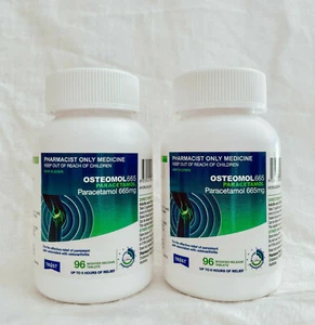 2 x Osteomol Bottle 96 Tablets - Panadol Osteo Generic - Free Delivery! - Picture 1 of 4