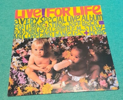 Live! For Life - Various incl. REM, Bangles, etc. Vinyl LP. Like new - Image 1 of 2
