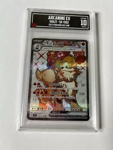 Pokemon TCCG 10 PSA 10 Arcanine ex 092/078 FULL ART Japanese Violet EX SV1S GEM - Picture 1 of 2
