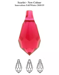 Superior PRIMERO 6000 Teardrop Crystals Pendants * Many Sizes & Colors - Picture 1 of 27