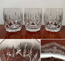Vtg Set of 3 WATERFORD CRYSTAL Westhampton Double-Old Fashioned Tumblers IRELAND