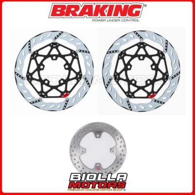 KIT DISCHI FRENO BRAKING KAWASAKI VERSYS 1000 2012 - 2014 ANTERIORE + POSTERIORE Foto 1 de 4