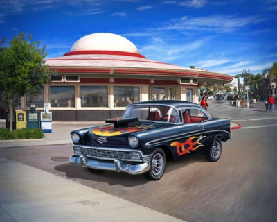 Model Set '56 Chevy Customs 1:24 REV67663 - revell modellismo - Immagine 1 di 4