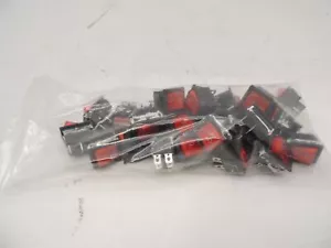 Bag of 25 Used DPST 250VAC 16A Red Power Rocker Switch Shenzhen Zhiya Leci - Picture 1 of 10