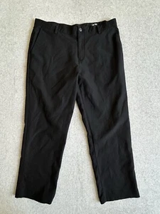 Adidas Pants Mens 38x30 Black Golf Straight Performance Climacool Stretch Casual - Picture 1 of 15