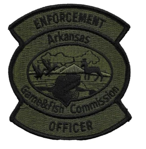 ARKANSAS GAME AND FISH PATCH COMMISSION SUBDUED GAME WARDEN Wildlife OFFIZIER ALT - Bild 1 von 10