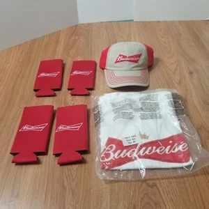 Posten Budweiser Artikel ein T-Shirt eine Kappe 4 Tallboy Koozies This Buds for You - Bild 1 von 24