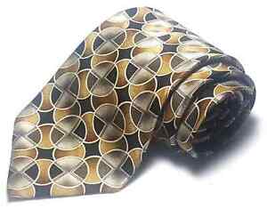 Zylos by George Machado Tie 100% Silk Made in USA Multi Color Geometric