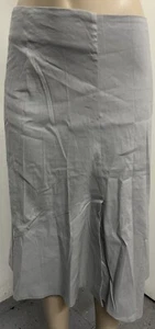 Matthildur Damenrock, Gr. 2, Lgt grau, Leinen/Rayon-Mischung, handgefertigt in Peru, neu mit Etikett - Bild 1 von 9