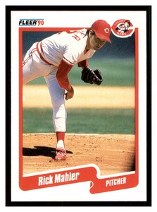 1990 Fleer #425 RICK MAHLER Cincinnati Reds