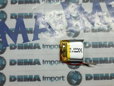Batterie a litio ricaricabile 3,7 v 180mAh 602020 digitale cuffie,orologi,blueto - Immagine 1 di 2