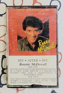 Ronnie McDowell Hit After Hit 1986 Signed Country Lounge Cassette Album VG+/VG - Picture 1 of 6
