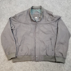 David Taylor Collection Men's Large Gray Full Zip Pocketed Bomber Jacket Russia - Picture 1 of 10