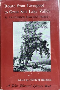 Route From Liverpool To Great Salt Lake Valley  by Frederick Piercy, HC, 1962 VG - Picture 1 of 2