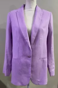 GIACCA BLAZER DONNA EXPRESS MODERNA LINO LAVANDA TAGLIA S NUOVA CON ETICHETTE - Foto 1 di 9