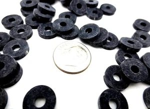 #8 Rubber Washer 1/8" ID 3.2 mm ID, 7/16" OD 3/32" THK Resists Ozone Ultraviolet - Picture 1 of 12