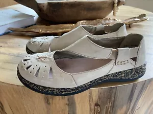 Rieker Antistress Leather Mary Jane Flats Womens US 8 EU 39 - Picture 1 of 4