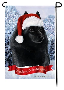 Lieber Weihnachtsmann, definiere freche Gartenfahne - Schipperke 121 - Bild 1 von 1