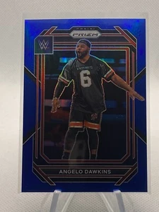 2023 Panini Prizm WWE Vertical Prizm /199  #169 Angelo Dawkins SP Blue - Picture 1 of 2