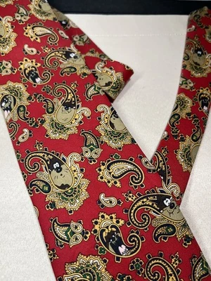 Corbata Looney Tunes Taz diseño cachemir corbata para hombre 1997 Warner Bros. vintage Foto 1 de 4
