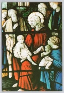 St Canice's Cathedral Kilkenney Ireland Panel from Bell Memorial Window Postcard - Picture 1 of 2