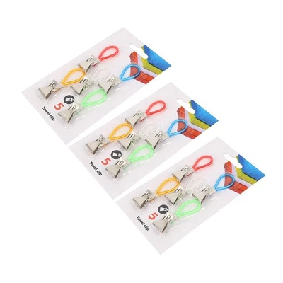  15 Pcs Handtuchklammern Zum Aufhängen Geschirrtuchklemmen Wäschesklammern - Bild 1 von 4